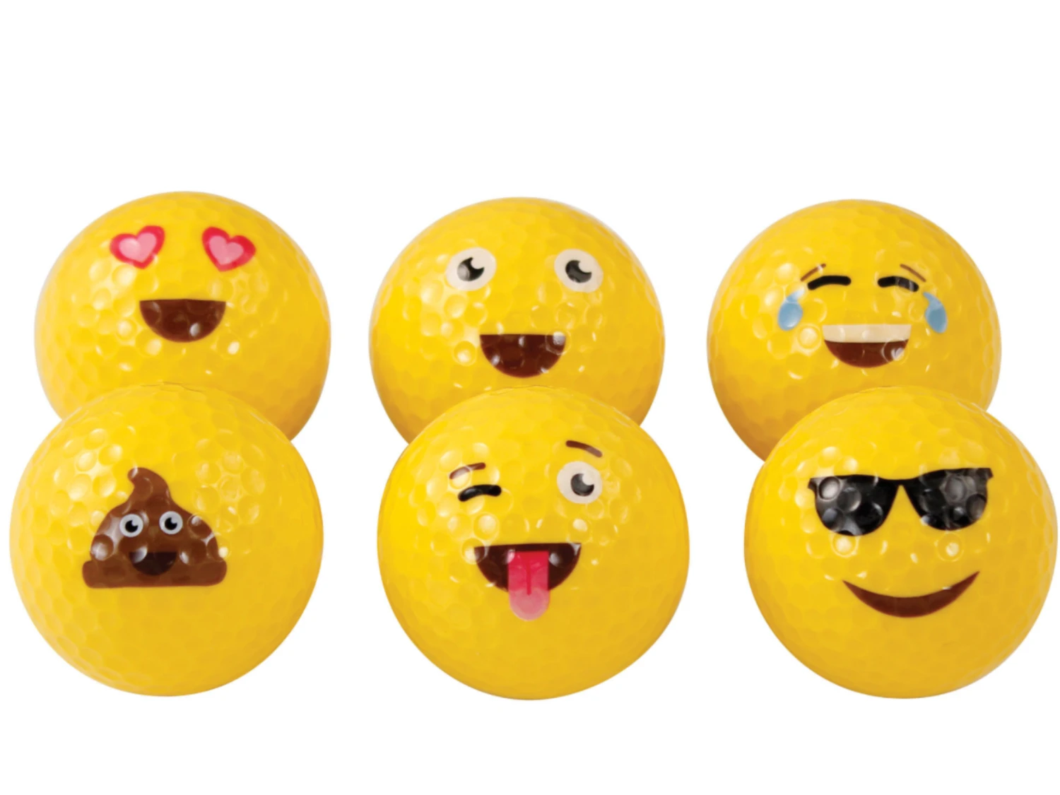 Assorted Emoticon Golf Balls - 36 Pack 3 Assorted Emoticon Golf Balls - 36 Pack