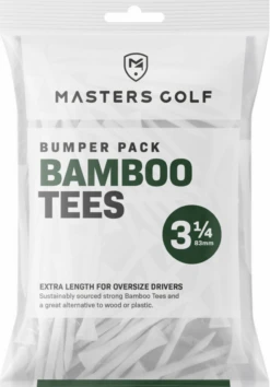 Masters Bamboo 3 1/4 White Tees X 1000