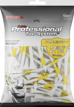 Pride Pts 2 3/4 Tee Pack Yellow - 100